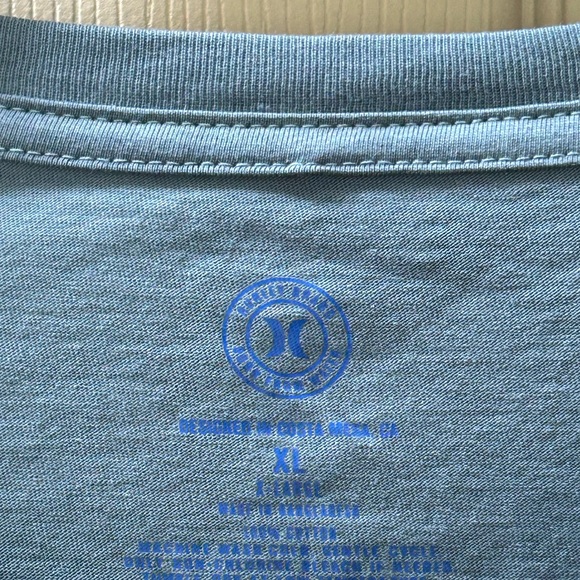 NWT Hurley Graphic Tee Double Palms Hypnotic Blue Gray Size XL - Picture 8 of 12